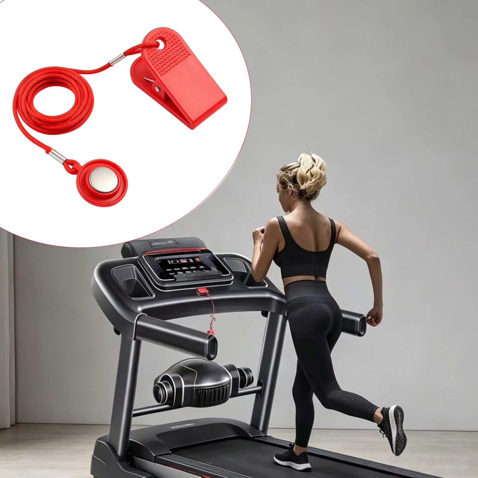 Lot De 2 Clés De Sécurité Magnétiques Universelles Pour Tapis De Course – Arrêt D'urgence, 105 Cm, Forte Aimantation