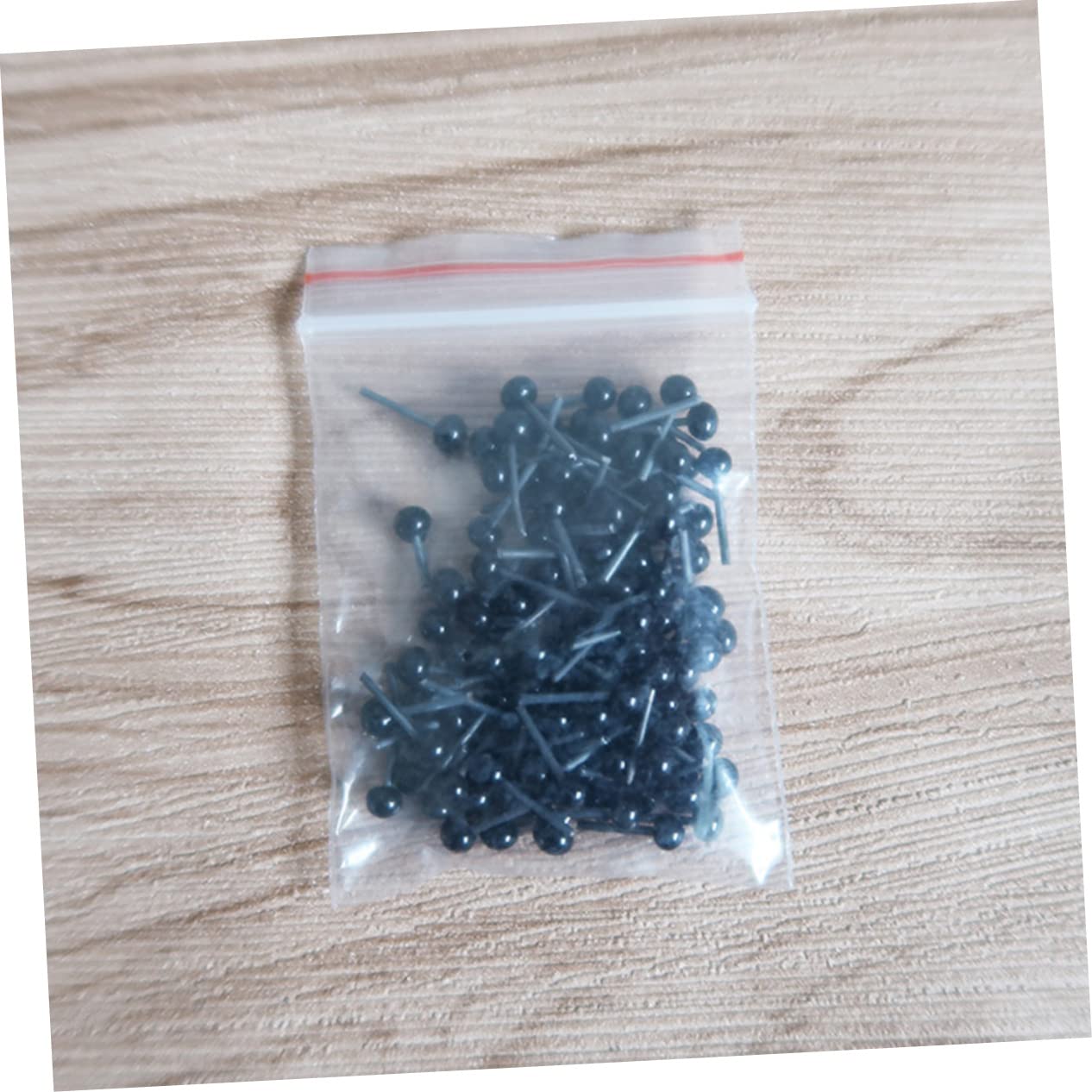 Gatuida 50 Pairs Doll Eyes 2mm Glass for Plush Toys Adhesive for Crafts Projects