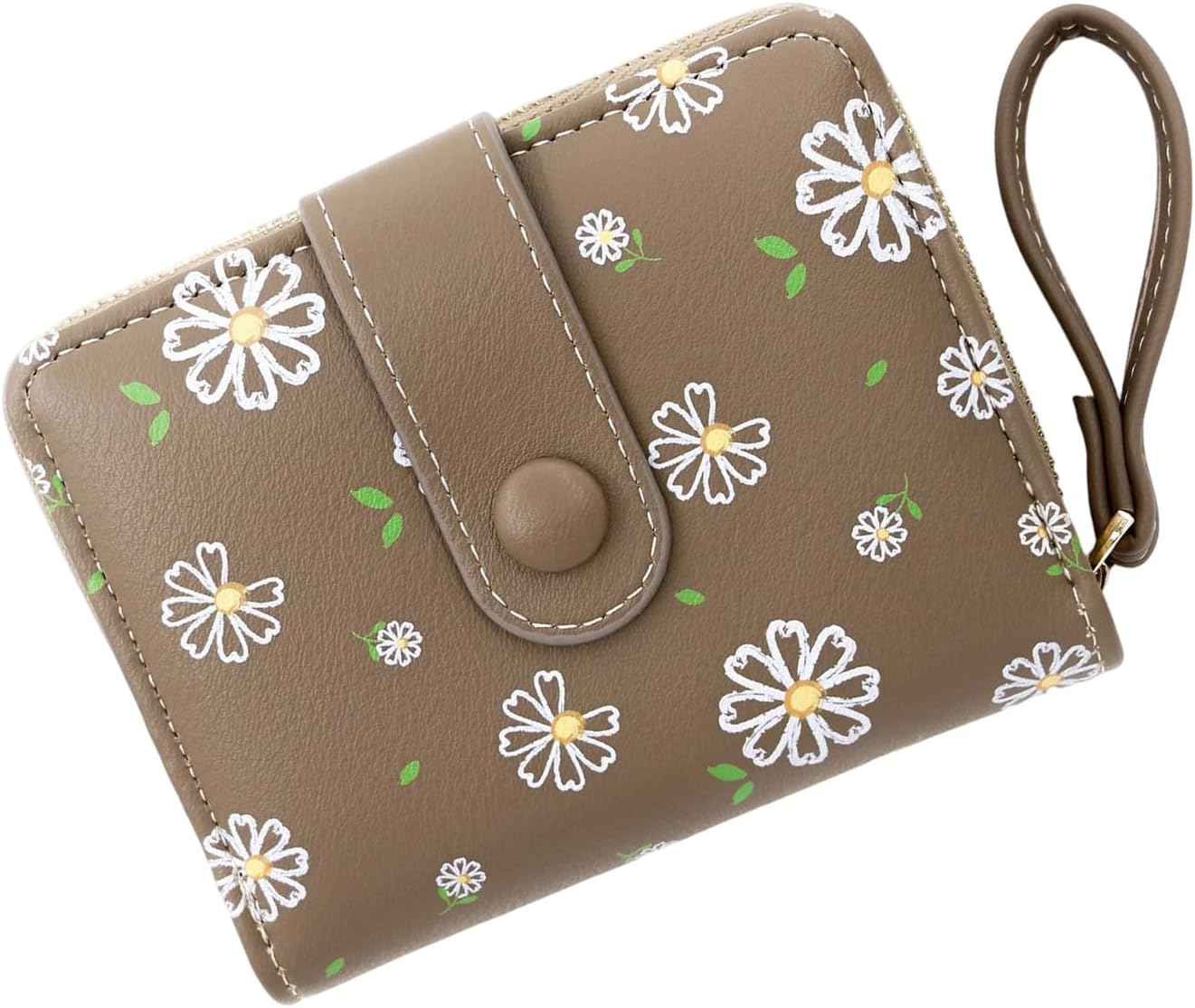 Cartoon Print PU Coin Purse with Secure Zippers Closure Lightweight Compact Card Holder for School Essential Cartoon