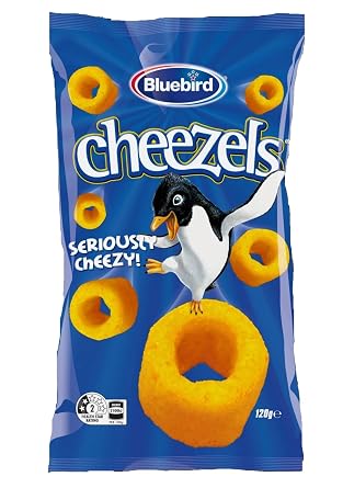 Cheezels Cheese Snack Value Pack Of 4 x 120g EA So Tasty & Crispy "Baked Snacks" The Famous Cheesy. Imported From New Zealand +Bouns Free Snacks