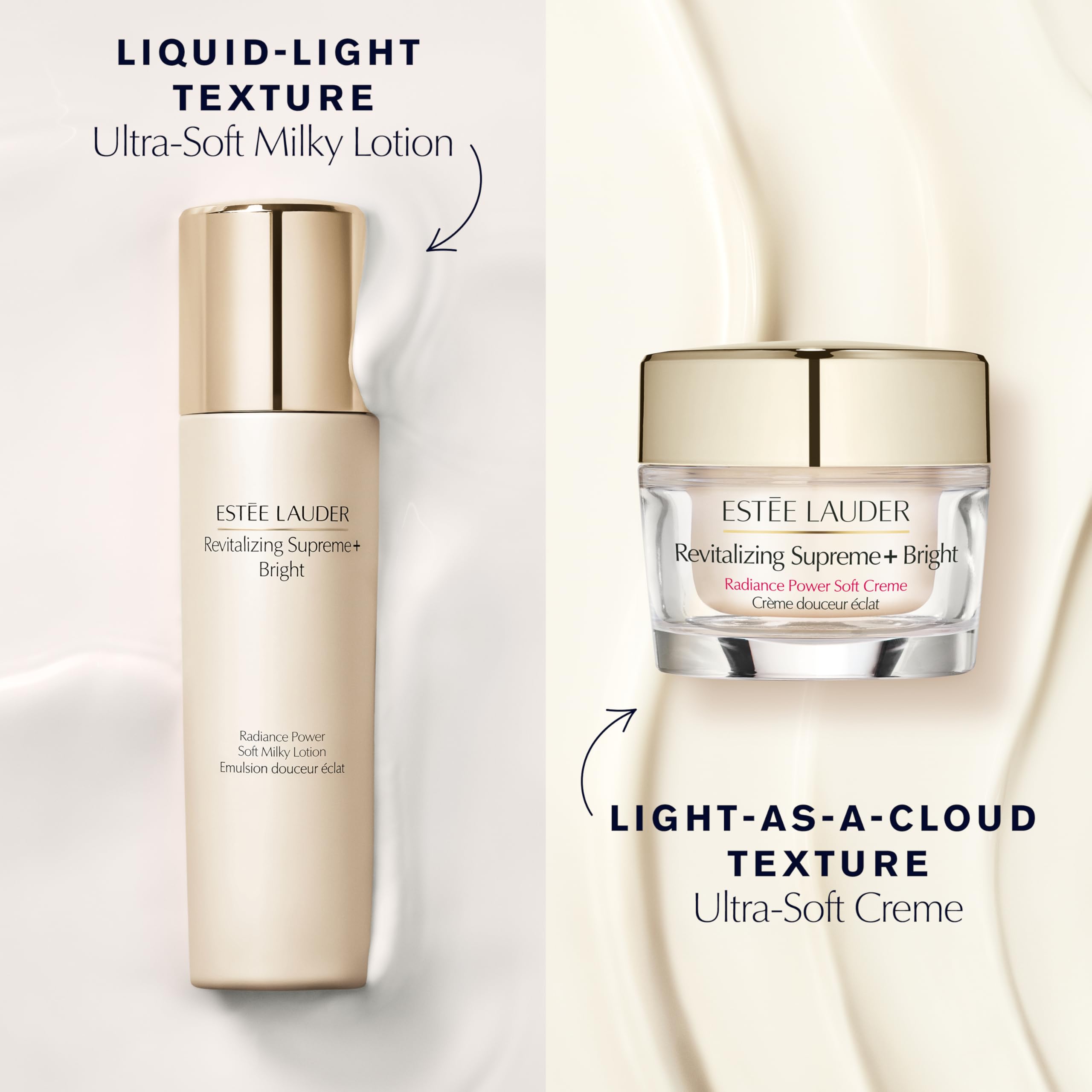Estée Lauder Revitalizing Supreme+ Bright Radiance Power Soft Milky Lotion Moisturizer with Vitamin C | Targets Dark Spots & Dullness, 3.4 Fl Oz