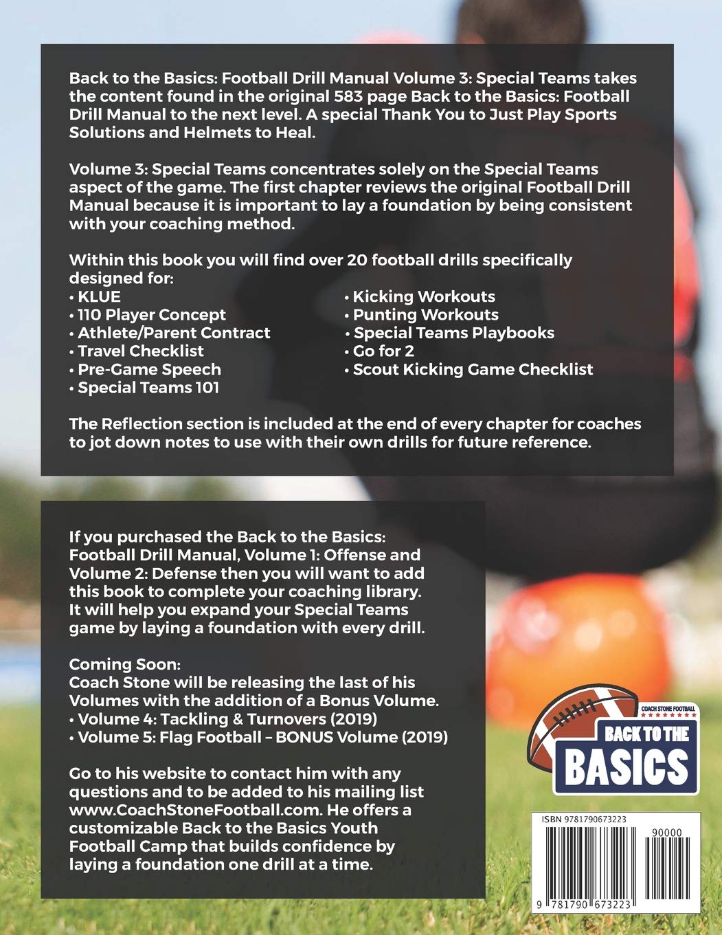 Back to the Basics: Football Drill Manual Volume 3: Special Teams