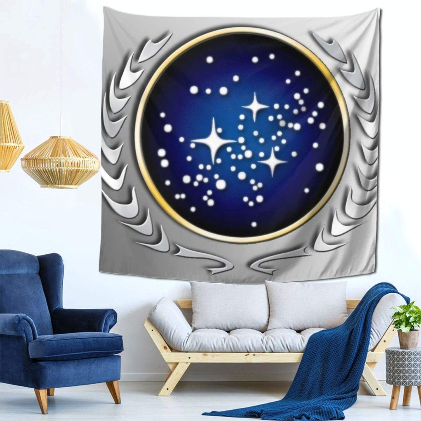 Federation Logo Star Trek Hd फैशन आंतरिक सजावट बहुक्रियाशील बेडरूम व्यक्तित्व उपहार इनडोर दीवार फांसी कक्ष पर्दा उपहार दीवार सजावट