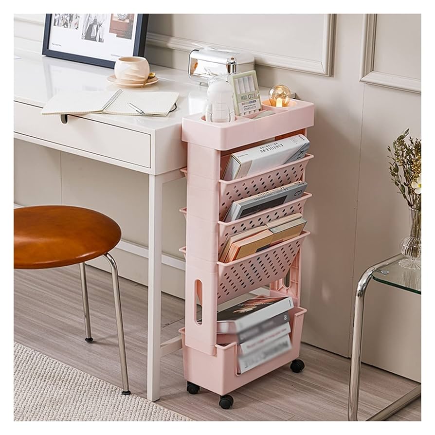 Amazon.co.jp: キャスター付きコンパクトデスクストレージ