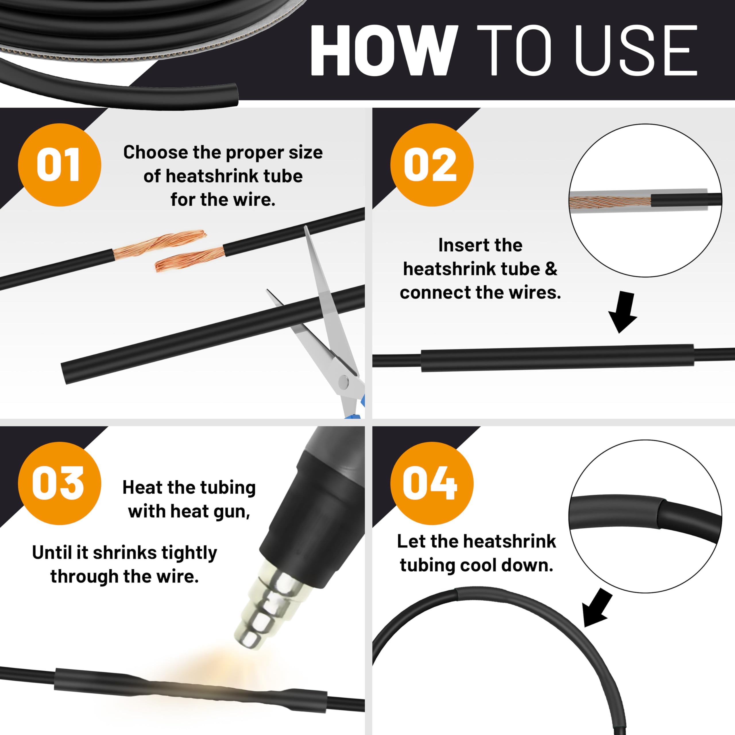 3 ID Metallic Insulated Heat Shield Sleeve Wire Hose Cover Wrap Loom Tube 3.3FT - Foto 6