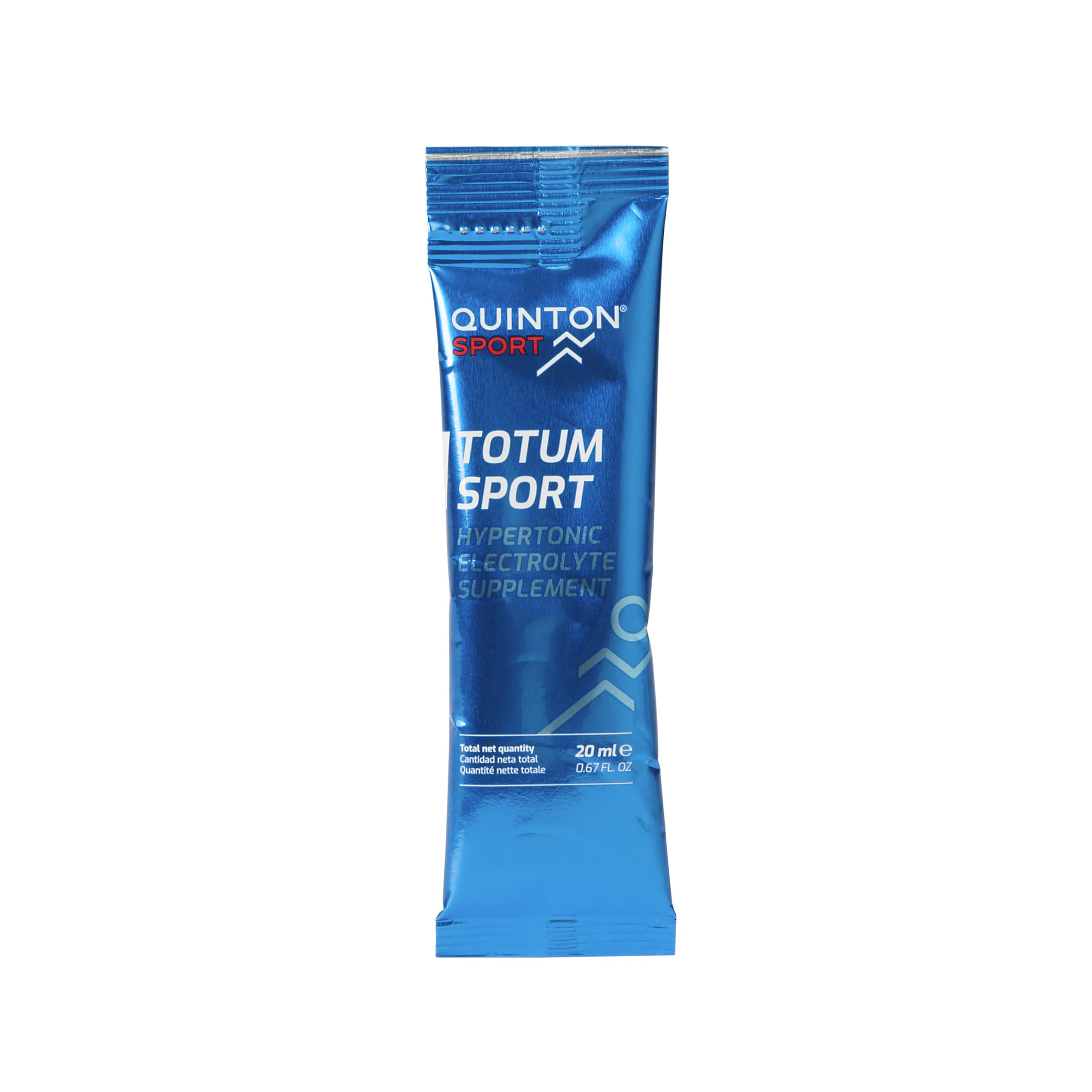 Quinton Sport - Totum Sport, Bebida Hipertónica Natural con Electrolitos, 100% Agua de Mar, Hidratación y Recuperación Muscular, 10 Sticks Bebibles