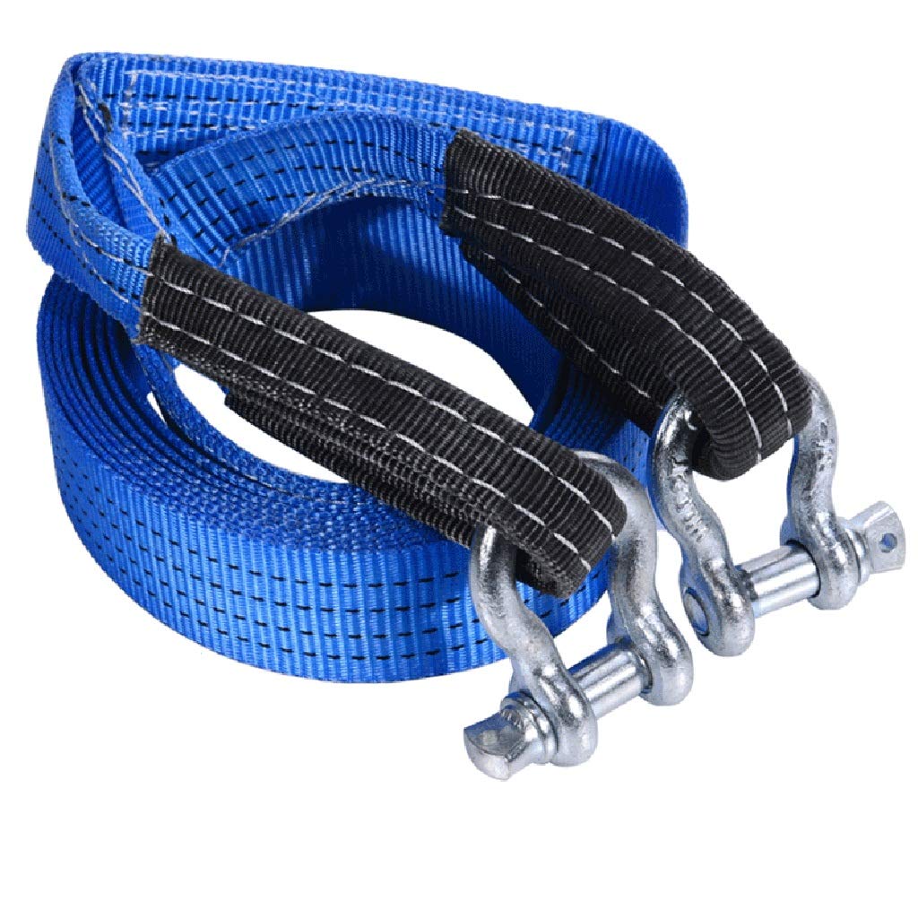 Cuerda de Remolque, Cuerdas de Remolque Correa de Tracción de Nailon, Cuerda de Remolque/Cinturón de Tracción, 2 Ganchos en Forma de U/a/3 Meters 8 Tons