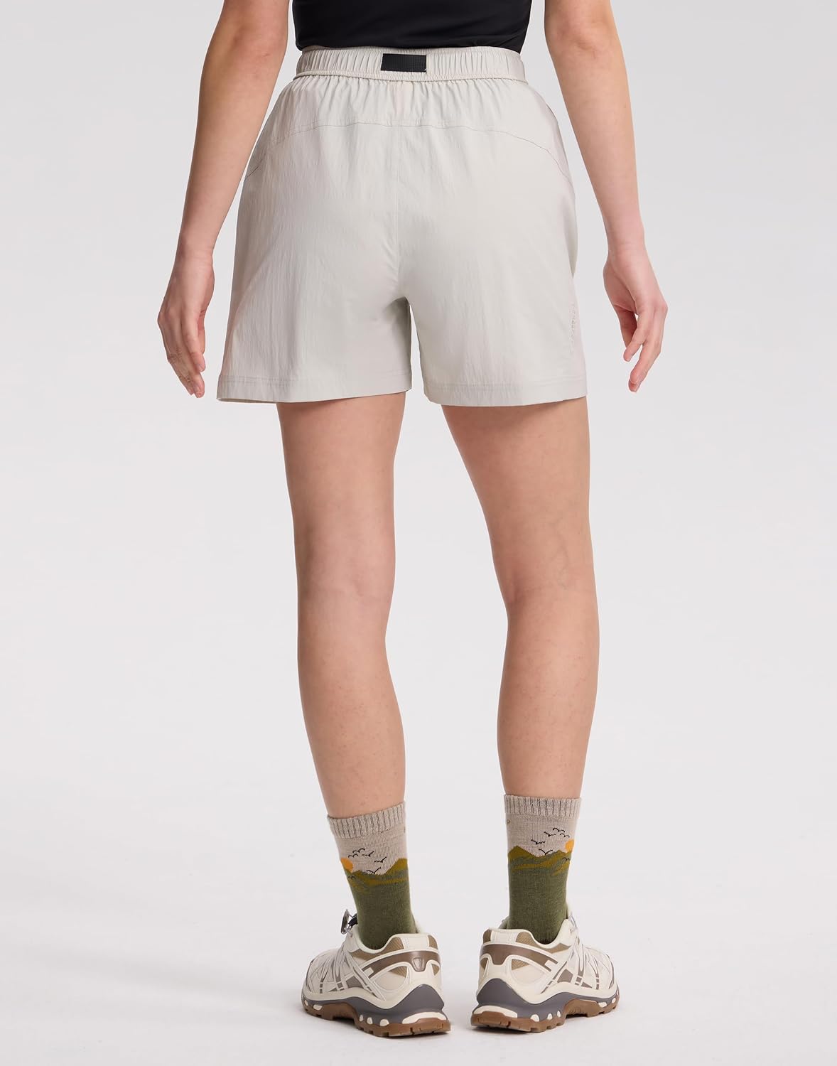Pioneer Camp Women's 5" Quick Dry Hiking Shorts with Elastic Buckle Belt Lightweight Stretch Baggy Casual Athletic Shorts