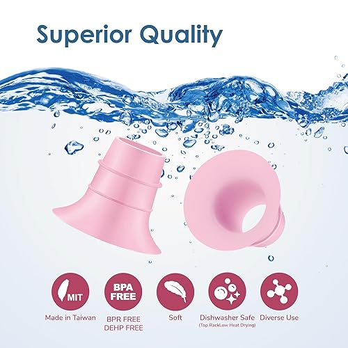 Miniatura 7 de Maymom Inserto de brida de 0.512 in compatible con Elvie SingleDouble Electric, Elvie Stride Cup (0.945 in), compatible con Medela PersonalFit Flex