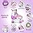 Kids Roller Skates for Girls - Purple for Big Kids Age 7 8 9 10 - Adjustable All Light up Wheels Indoor Outdoor Sports Birthday Gift for Son and Grandson