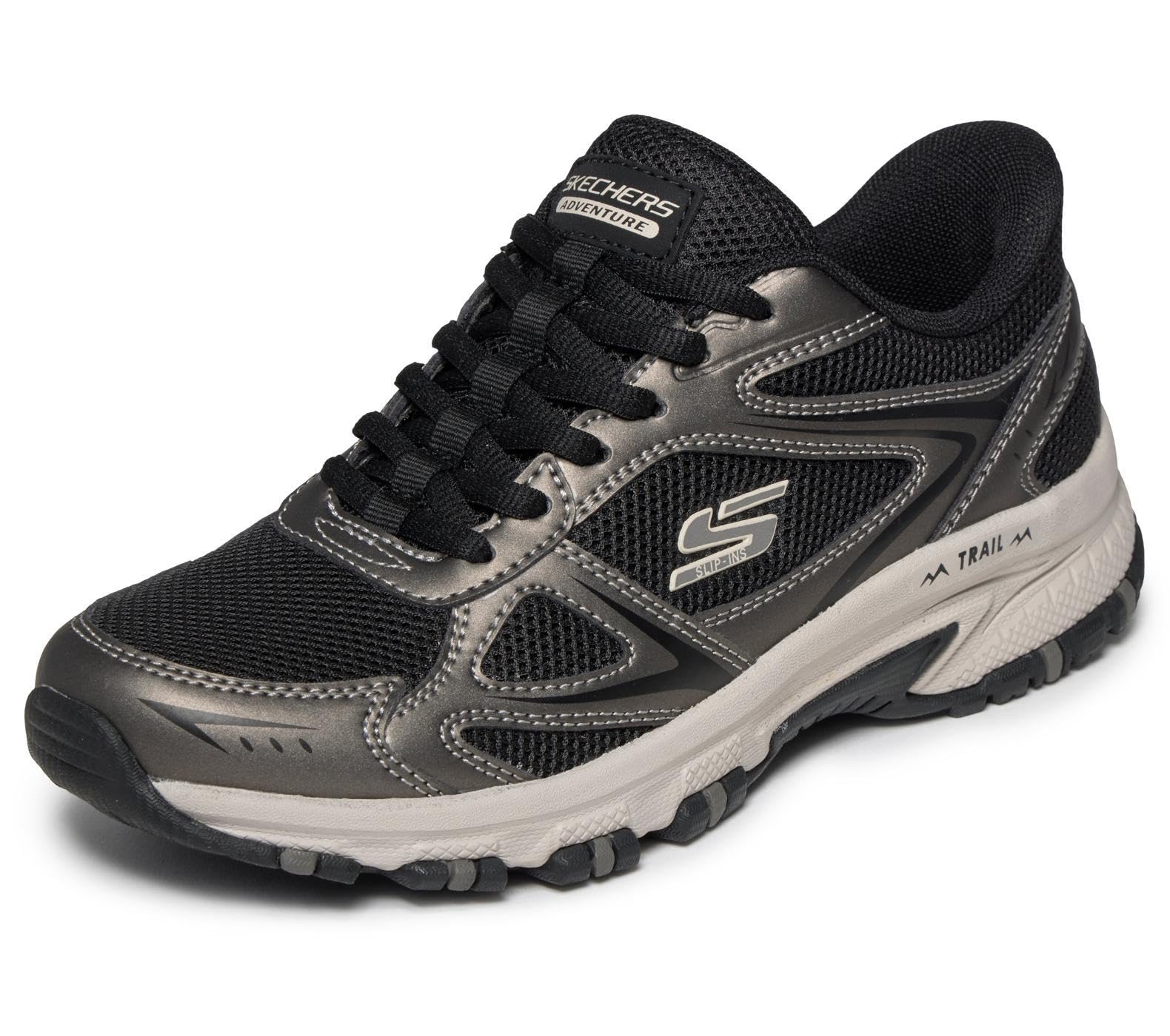 Skechers Women's Black Slip-Ins: Hillcrest - Hampton Sneaker In Size 6 | Synthetic/Textile, Vegan