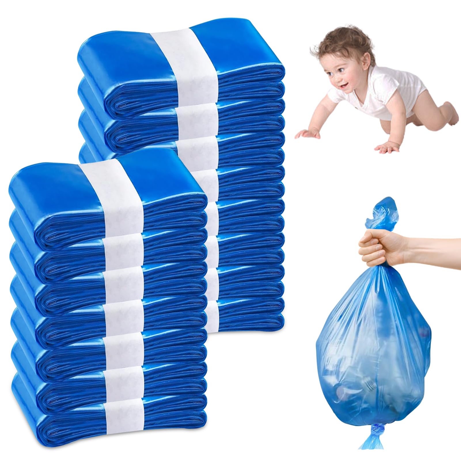 15 Stück Windeleimer Nachfüllkassetten, Hervorragende Abdichtung und Zähigkeit, Nachfüllfolie windelbeutel kompatibel mit allen Windeleimer & Katzenstreuentsorgungseimer, für Litter Locker