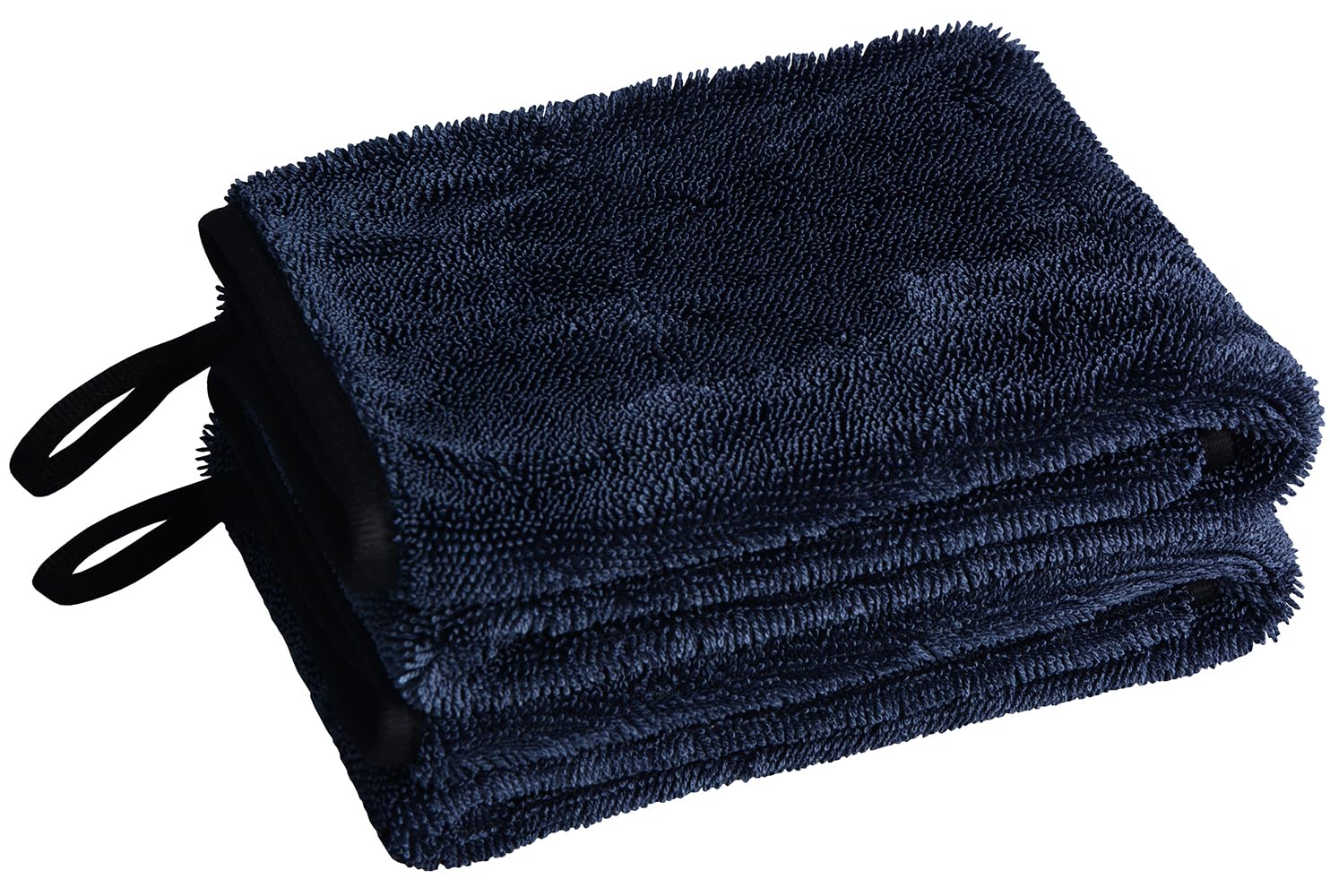 MAYOUTH Car Drying Towel Super Absorbent Microfibre Car Cleaning Cloths 600gsm Twisted loop Scratch-Free for Auto Washing Detailing Motorcycles Polishing Window Glass Lint Free (Blackx2, 40X60cm)