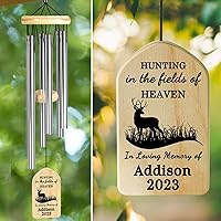 Vista 25 de Campanillas de viento cardenales – Campanillas conmemorativas personalizadas para seres queridos – Regalos de duelo y condolencias