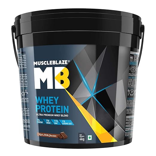 MuscleBlaze 100 Whey Protein, Ultra Premium Whey Blend (Rich Milk