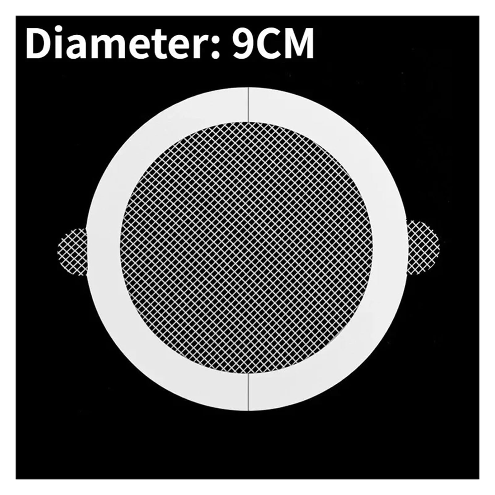 5/100 Piezas De Malla Desechable For Atrapar Cabello, Filtro Antibloqueo, Adhesivo For Desagüe De Suelo, Cubierta De Ducha, Colador For Fregadero De Cocina Y Baño(A-(9CM),100pcs)