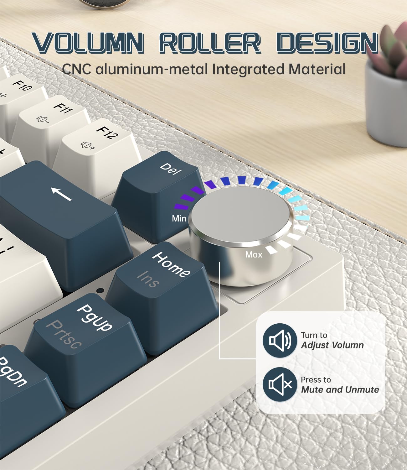LexonElec x Attack Shark K85 Teclado Mecánico con Interruptor Magnético, Rapid Trigger, Cloud Driver, DKS/MT/TGL, RGB LIGHTSYNC, QWERTY Teclado Gaming Gasket 75% con Knob & Cable USB C Espiral-Azul