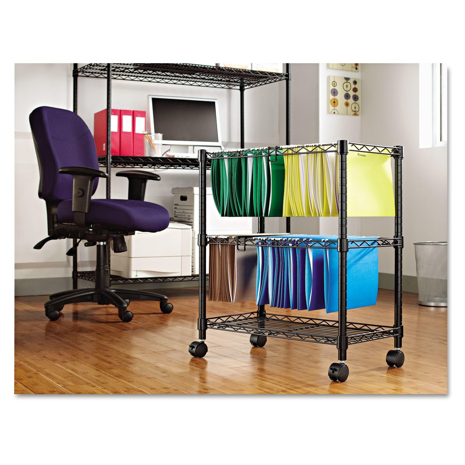 ALEFW601426BL - Carro de archivadores con ruedas