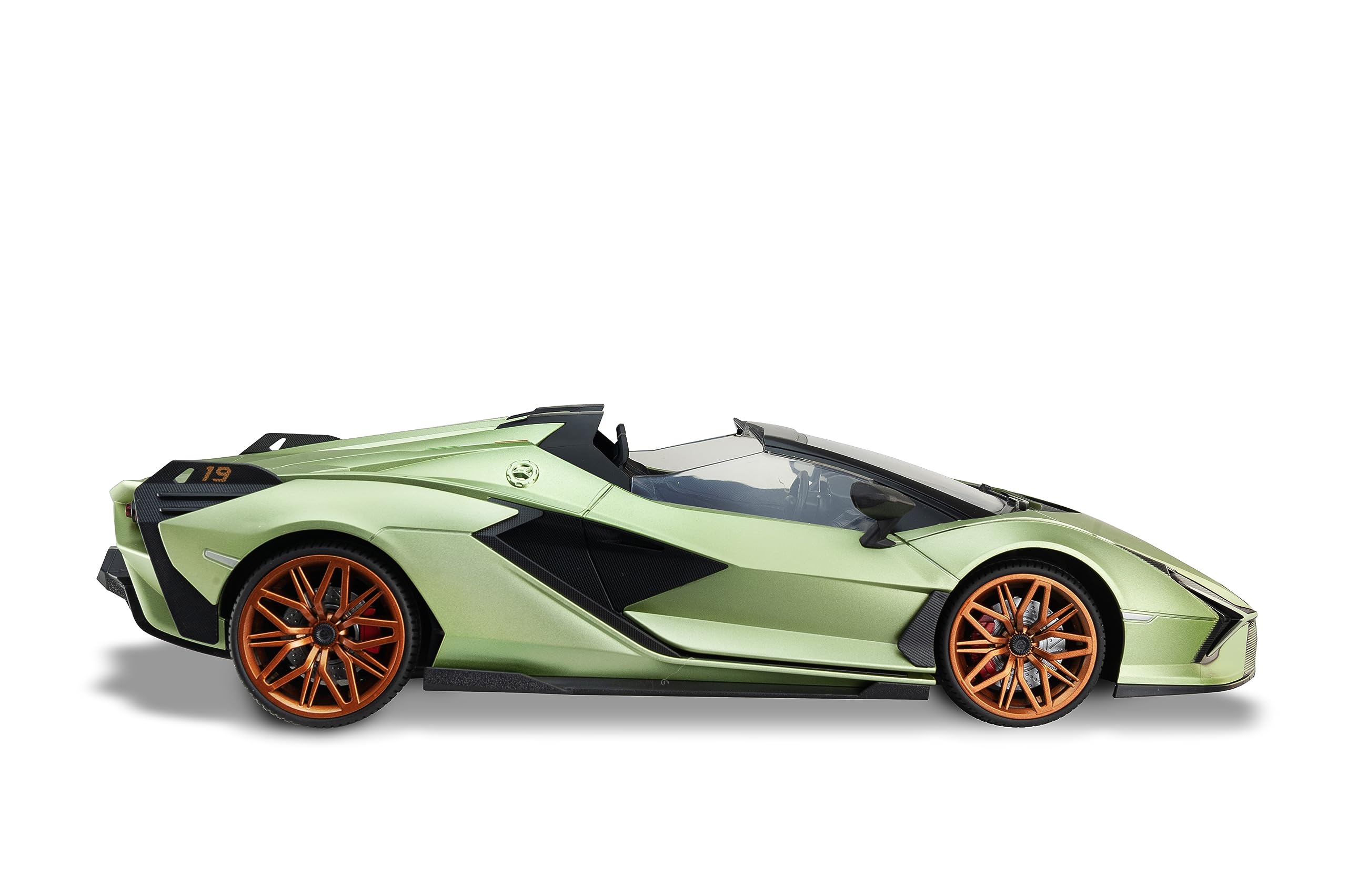 RE-EL TOYS - Lamborghini Siàn Roadster verde - Rc a controllo completo 2.4GHz Scala 1:12 (42cm) - Batteria ricaricabile al litio inclusa - 2377