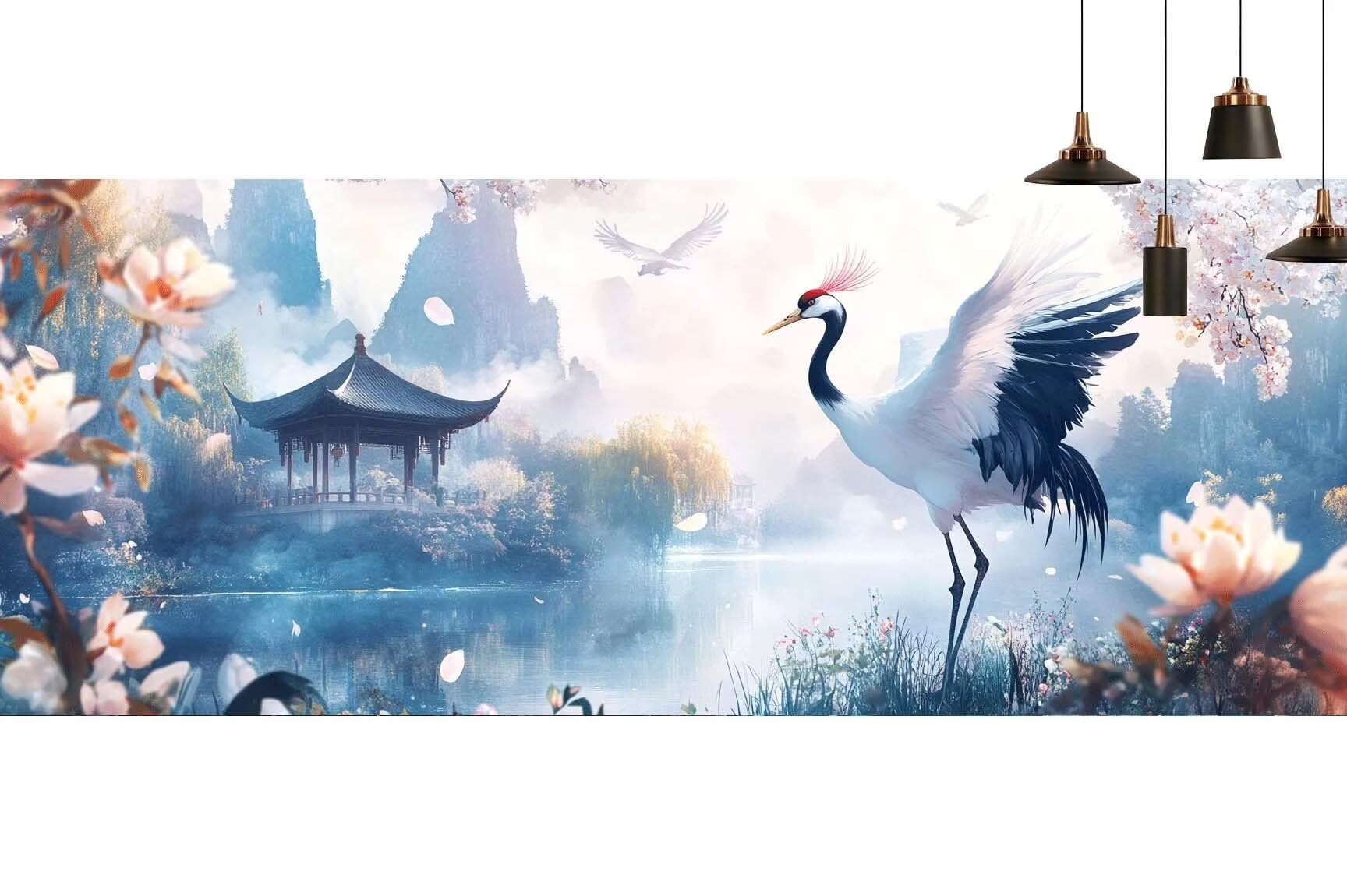 Japon Diamond Painting Paysage Diamond Painting Enfant Broderie Kit Complet, 5D Peinture Diamant Point de Croix Cristal Artisanat,DIY Tableau Strass Diamant Canevas Débutant Kit, Gifts 60x120cm M669