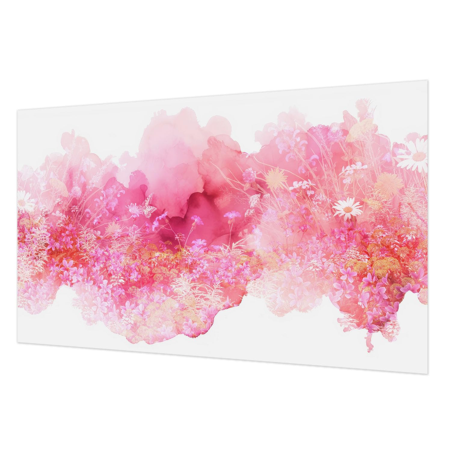 Papier peint intissé motif floral 416x254 cm avec colle incluse