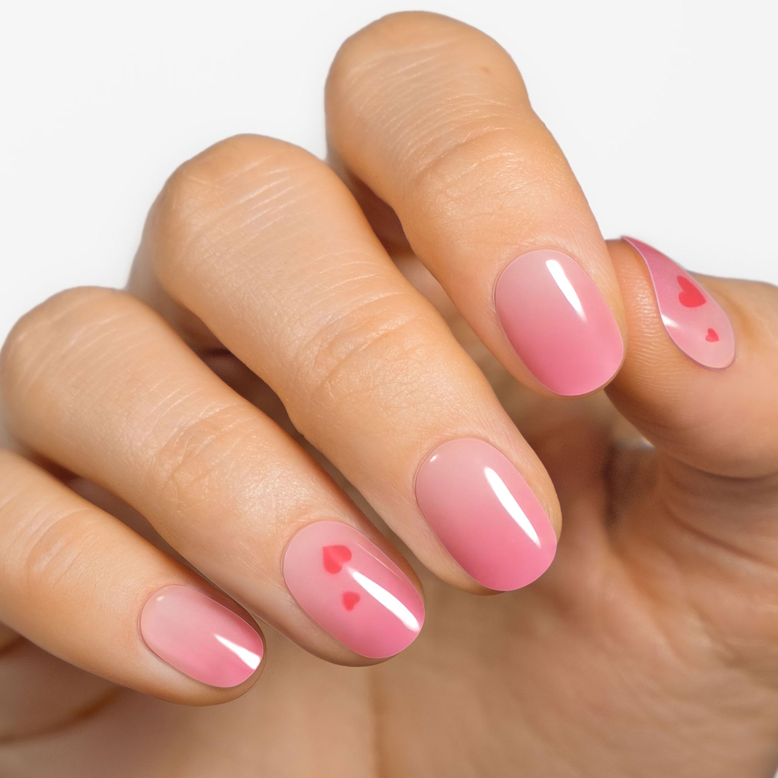 MOYOU LONDON Semi Cured Gel Nail Strips, 20 Pcs. Waterproof Gel Nail Wraps, Cures in Sunlight or UV/LED Lamp - Image 2
