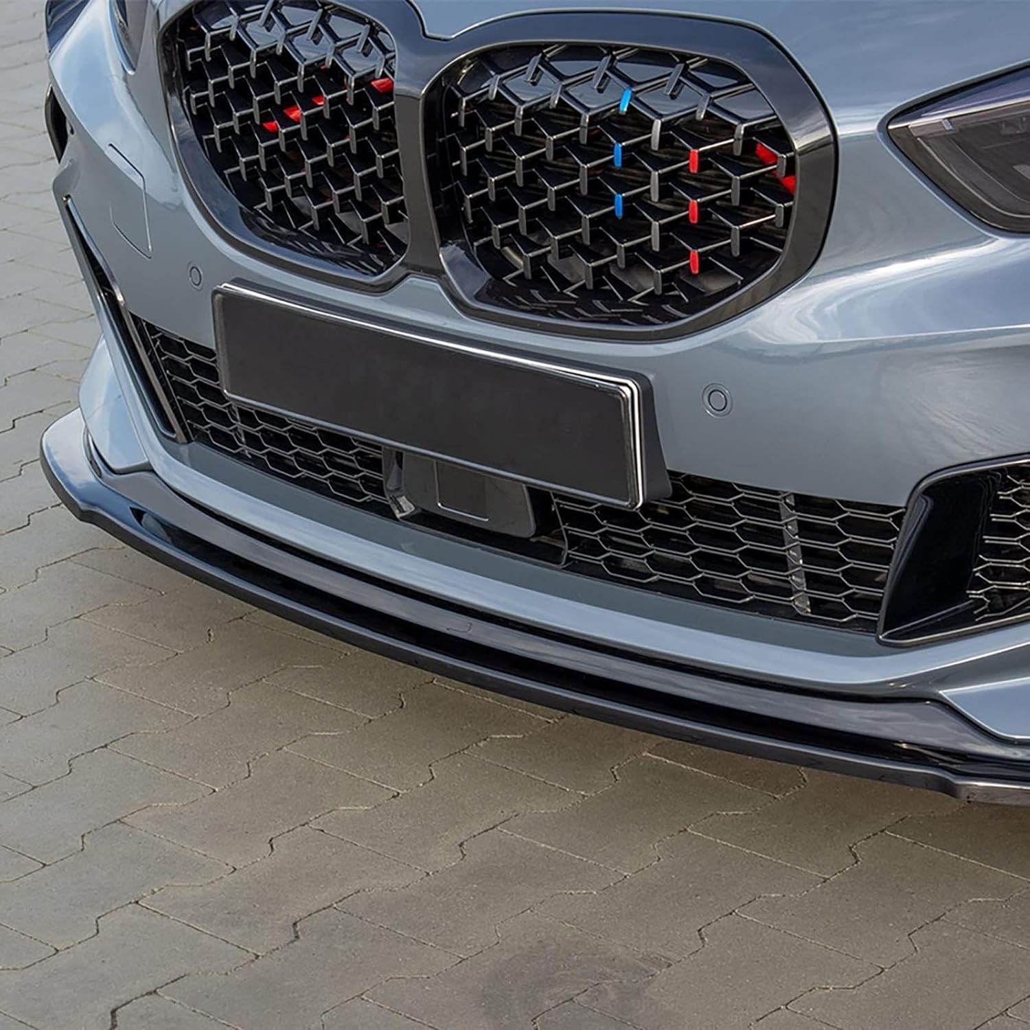 Auto Frontali Paraurti Spoiler per BM-W 1 Series F40 M Sport 2020-2022 118i 120i,ABS Lip Anteriore Splitter Lama Diffusore Protezione Aerodinamiche Esterne Accessorio,A/GlossBlack