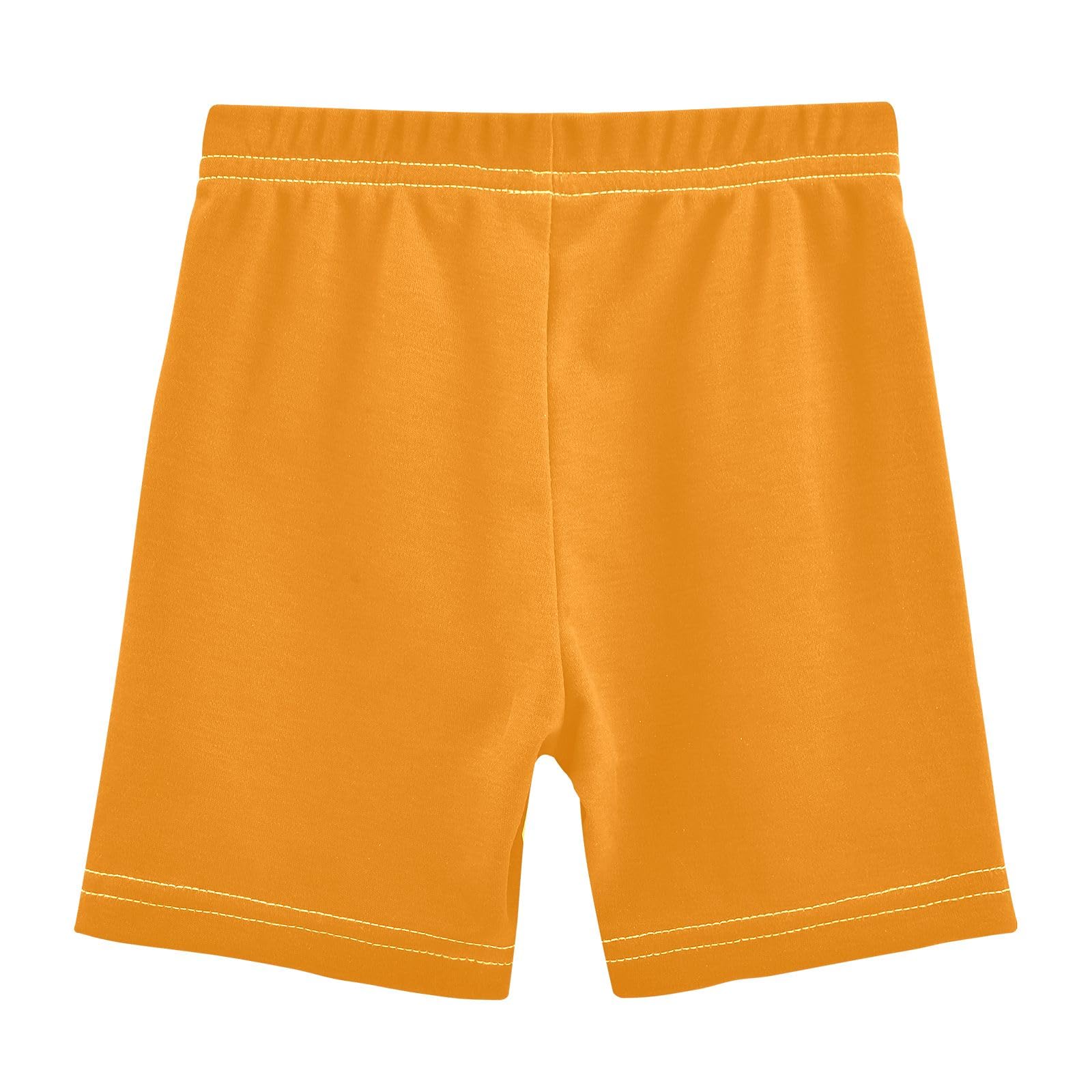 CHIFIGNO Girl's Cartwheel Shorts Bike Shorts Kids Cotton Dance Short for Under Dress Tangerine Size 10