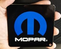 Mopar Omega Blue and Black Steel Magnet (Magnet - 4" X 4")