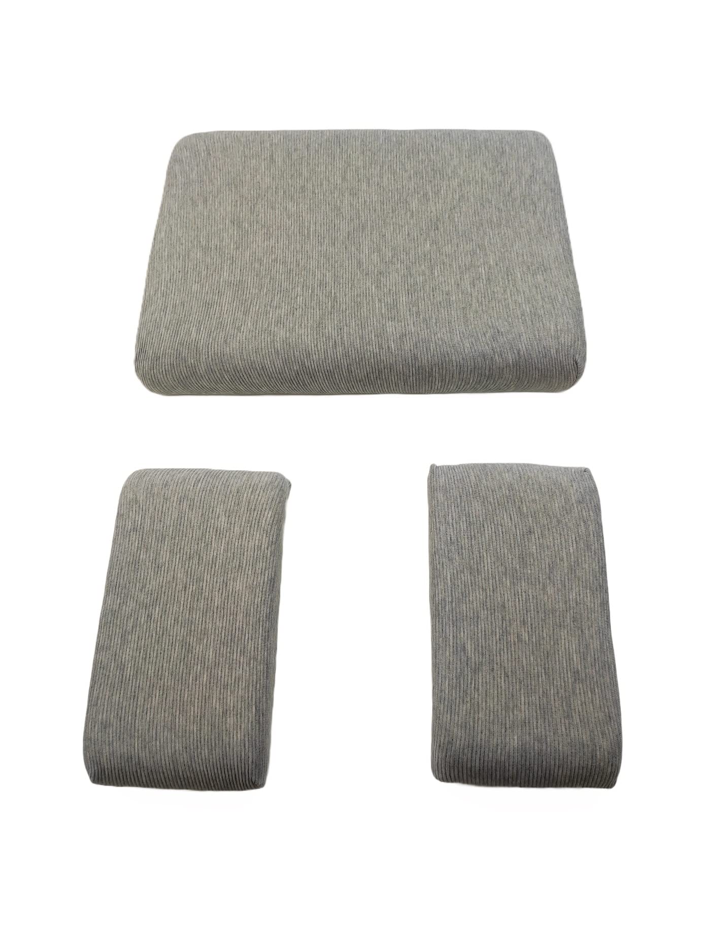 ergositting Set Fodere elasticizzate colore Grigio Chiaro per sedia ergonomica - 3 pezzi (sedile + 2poggiaginocchia)