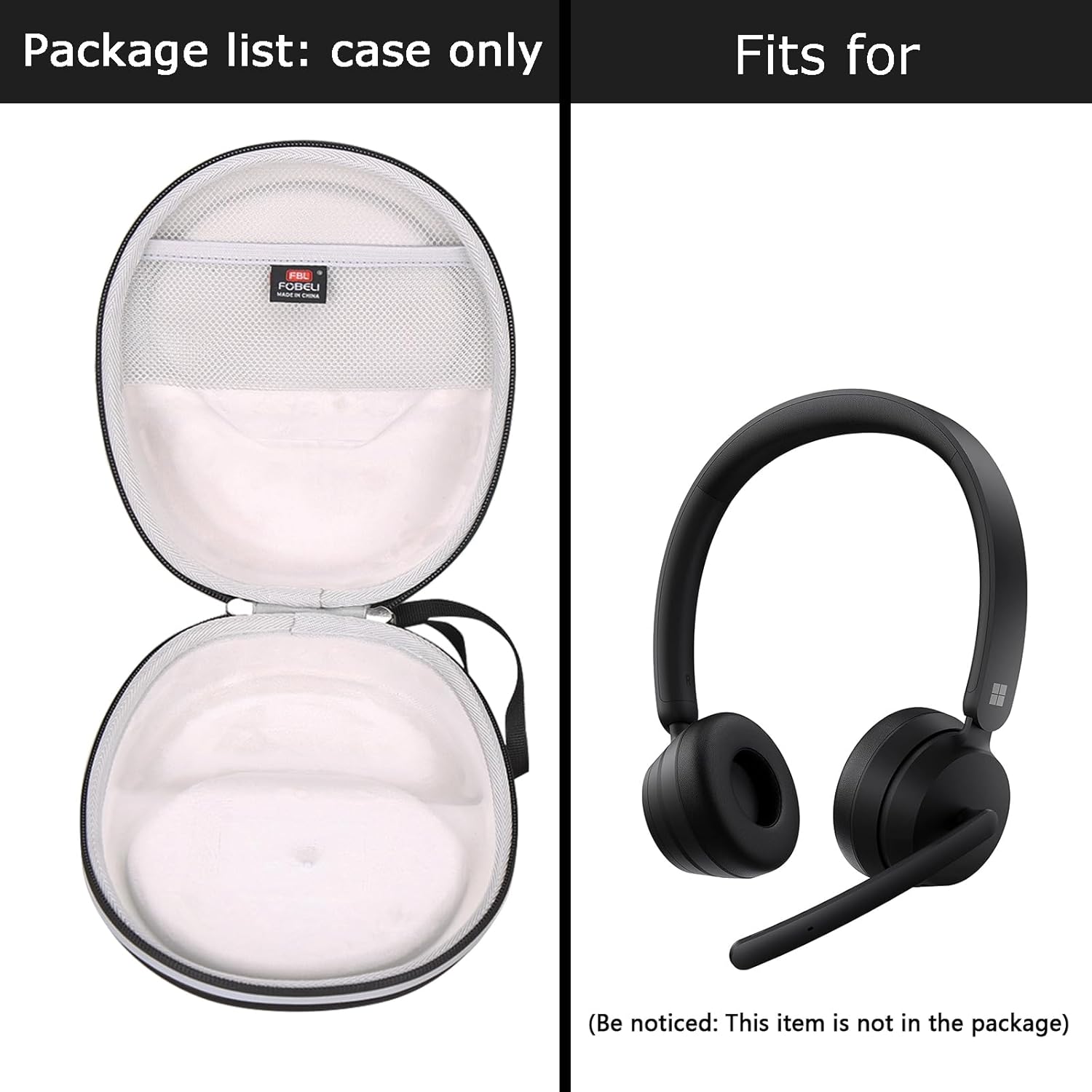 FBLFOBELI Hard Case Replacement for Microsoft Modern Wireless Headset/for Philips Coolplay Kids On-Ear Headphones, Protective Carrying Headphones Storage Bag - Image 7