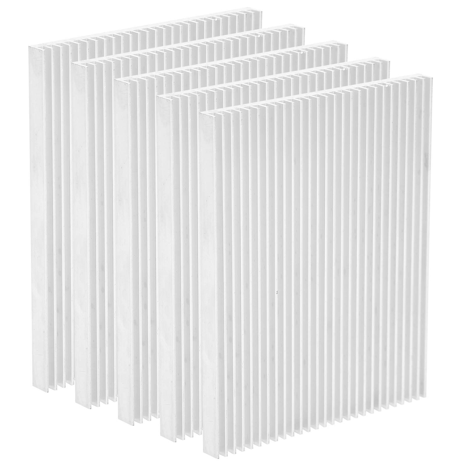 Dissipatore Di Calore 80X100 Dissipatore Di Calore In Alluminio 70Mm 5 Pezzi Dissipatore Di Calore Cpu Parti Di Dissipazione Del Calore Di Raffreddamento In Alluminio Ultra