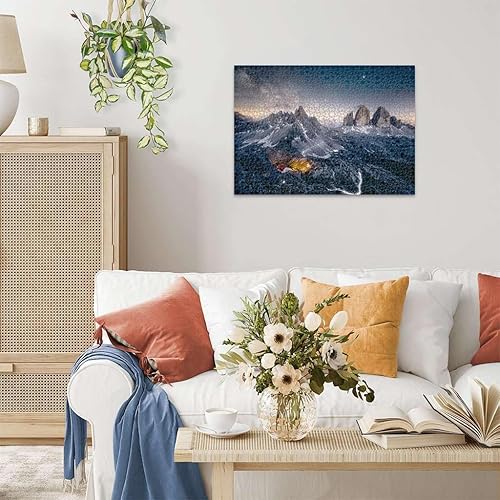 Miniatura 4 de Ravensburger Rompecabezas de tres dolomitas de peltre - 1000 piezas, colección Beautiful Mountains, para adultos y niños a partir de 14 años