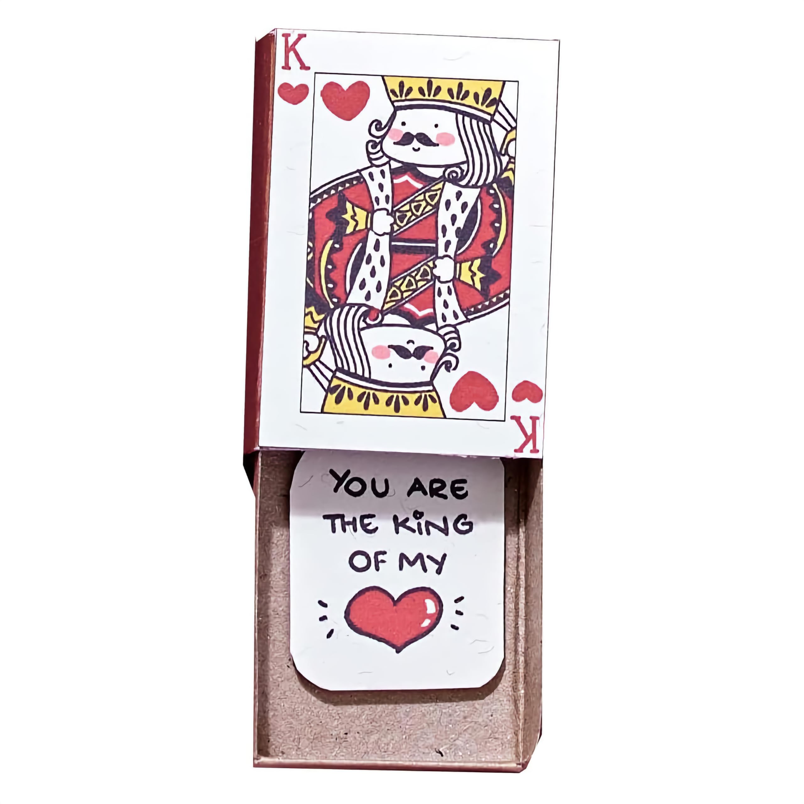 immi Mini Überraschungs-Geschenk 3XU Grußkarte (King of my heart)