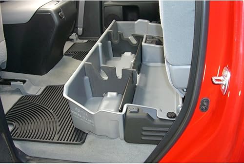 Miniatura 6 de Guantera organizadora para almacenamiento Du Ha, se coloca abajo del asiento, para Toyota Tundra, almacenamiento bajo asiento, Negro