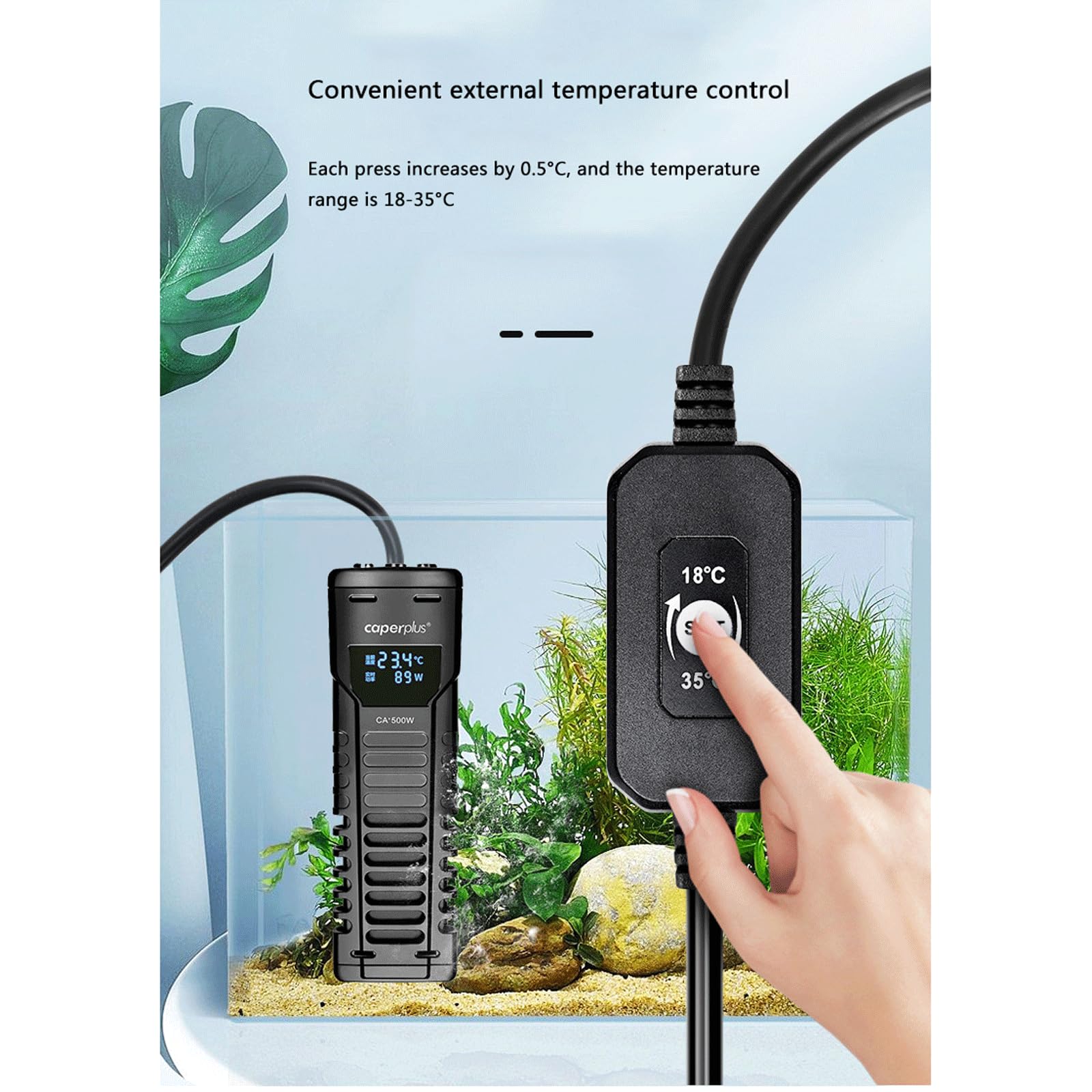 Asta di Riscaldamento Serbatoio Pesce Barra Riscaldamento Automatica Temperatura Costante per Il Risparmio Energetico,1000W