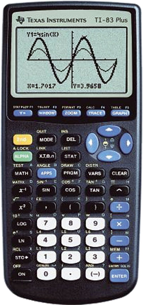 Texas Ti-83 Plus Calculatrice avec câble Effacer Clam Shell
