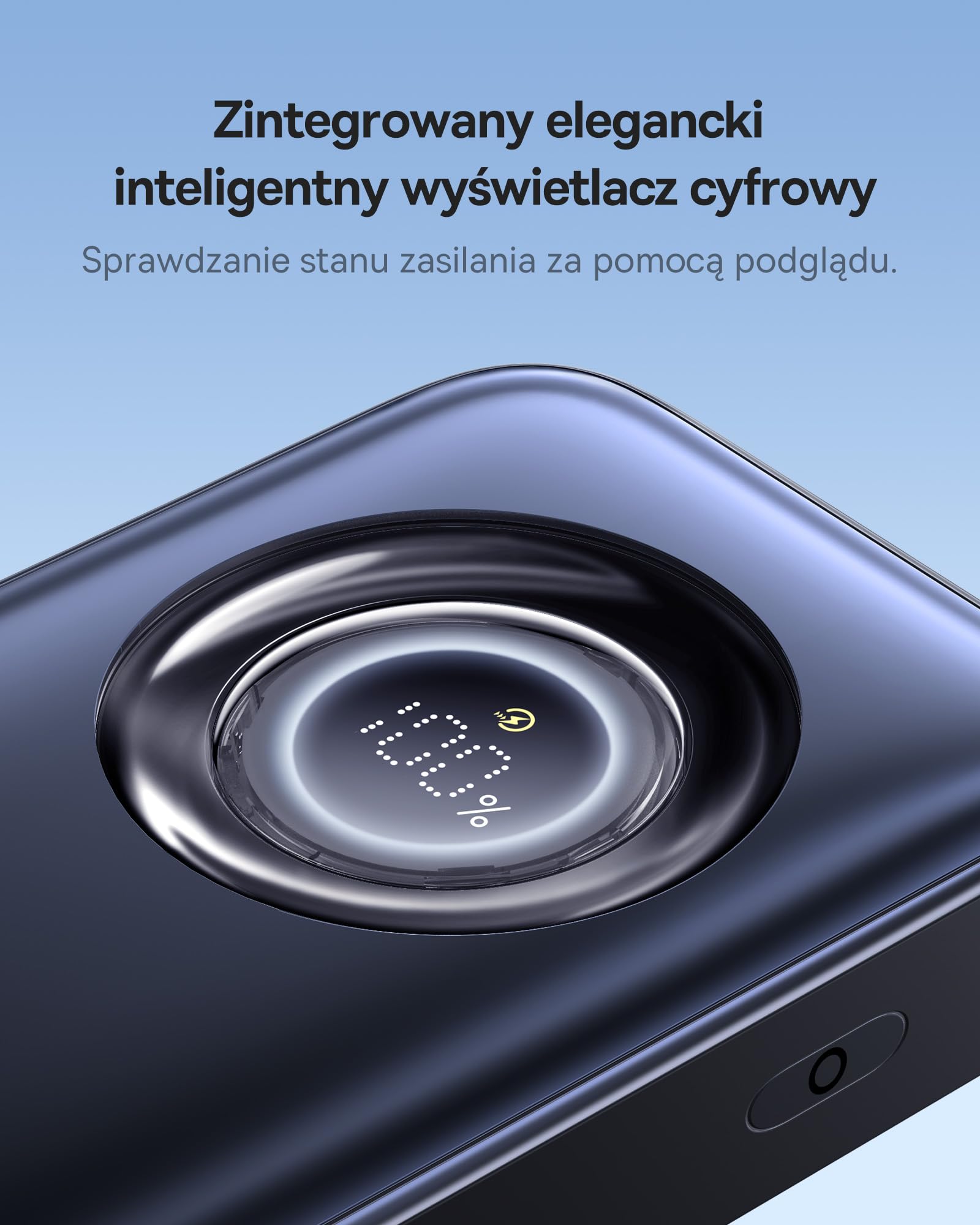 Powerbank Baseus EnerCore 10000 mAh 45 W z chowanym kablem USB-C o długości 60 cm, maksymalna moc z 1x USB-C, kompatybilny z urządzeniami iPhone 16/15 Series, iPad, MacBook, Galaxy, AirPods