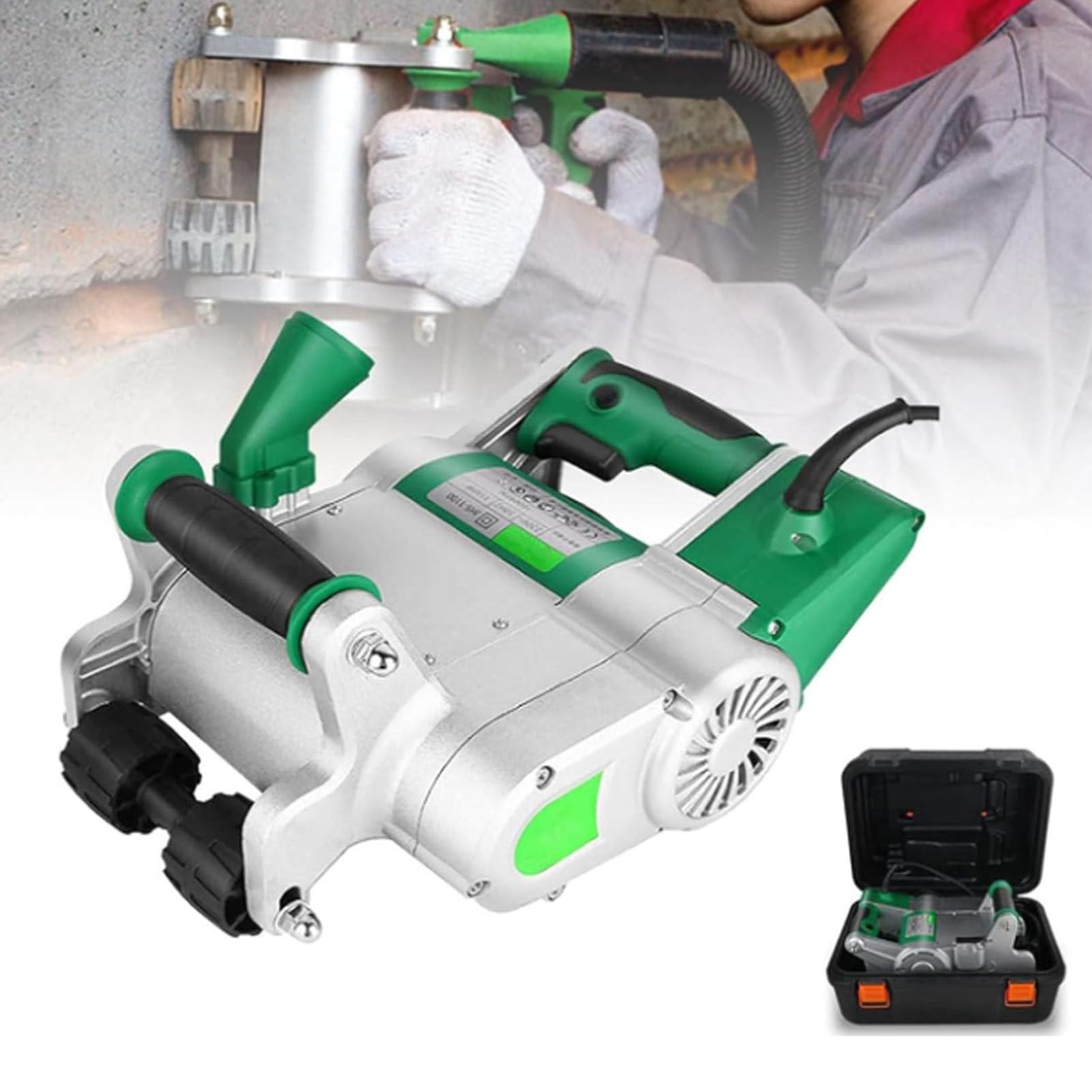 Yxzqloz Red 220V Electric Wall Groove Cutter Is Used For Wall Grooving. Offers Dust-Free Operation For Cutting Cement And Bricks. It Comes Professional Grooving Tools