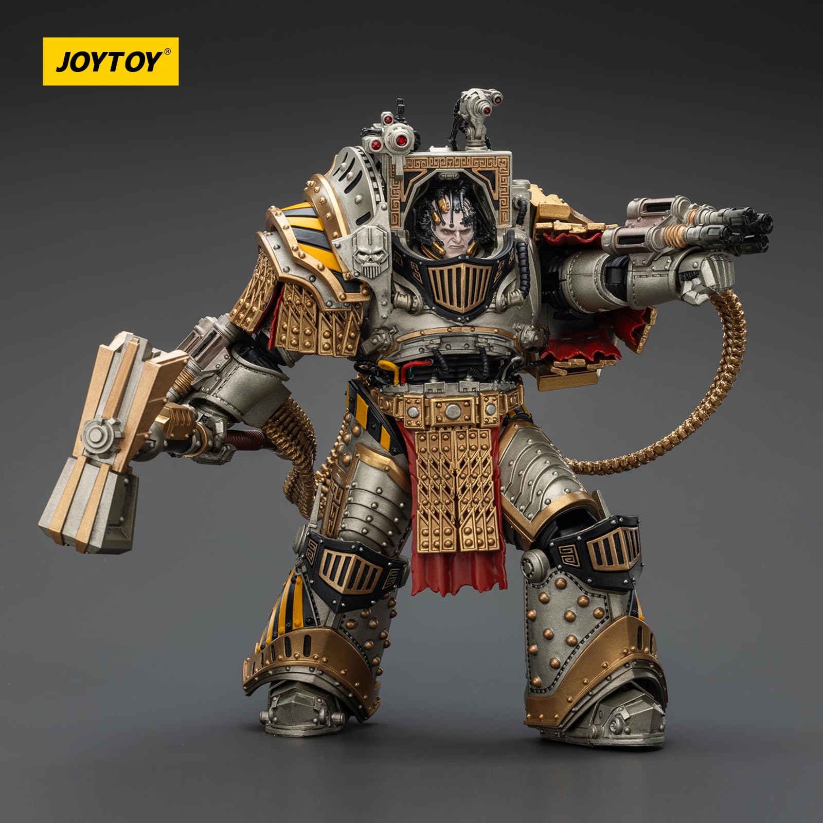 JoyToy Warhammer 40k Guerreros de Hierro Perturabo, Primarca de la lVª Legión, figura de acción a escala 1/18, colección que combina valor y diversión de juego