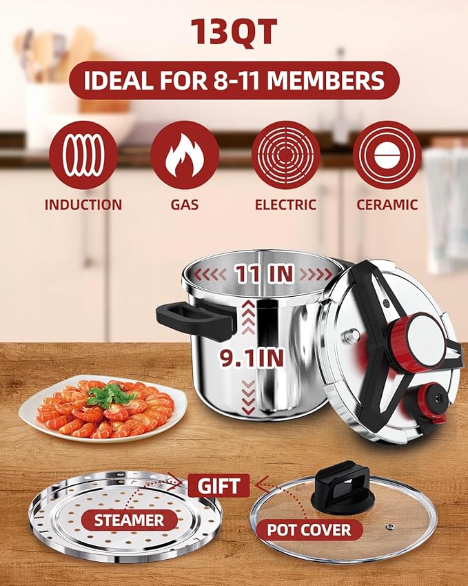 Olla a Presión Acero Inoxidable 12.2L SVKLHY miniatura 8