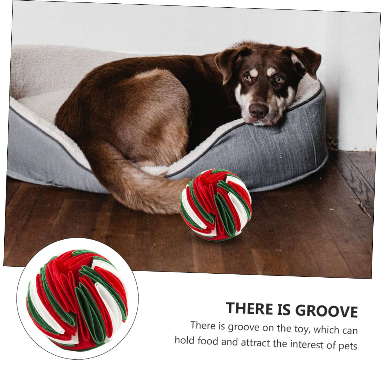 YARNOW 3pièces Jouet à Mâcher pour Chien Jouet De Dentition Stimule Intérêt Et Favorise Une Alimentation avec Compartiment pour Nourriture