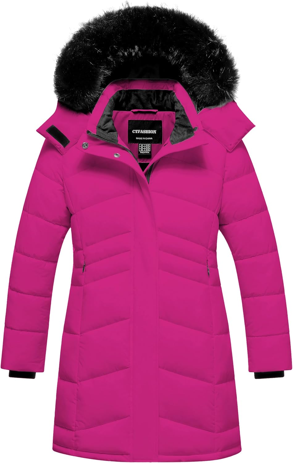 Girl's Winter Coats Kids Waterproof Long Puffer Jacket Thicken Fleece Lined Ski Par...
