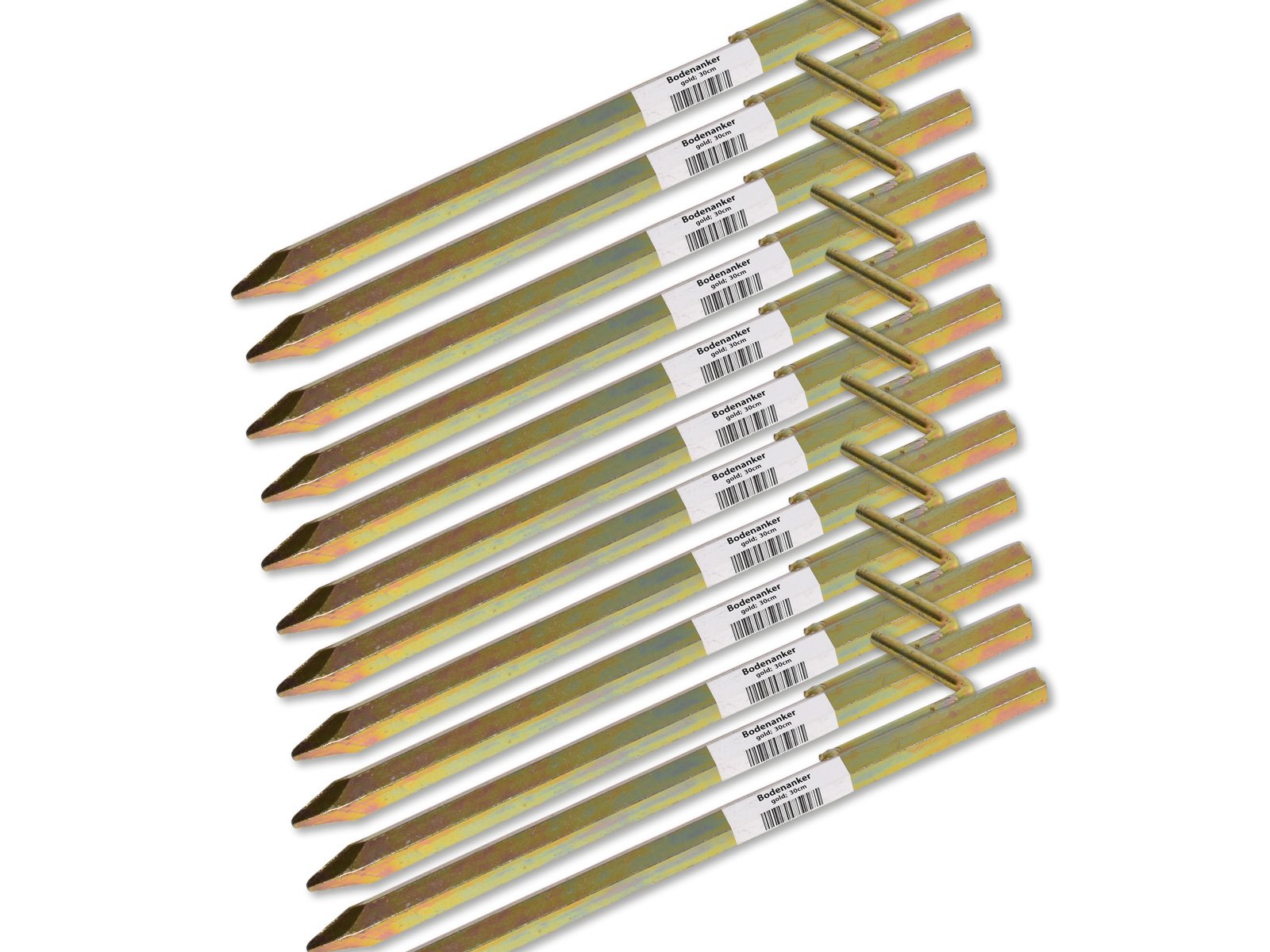 Bodenanker Heringe 30cm -K&B Vertrieb- Erdnagel Erdanker Erdspieß Bauanker Nagel Zelt Zelthering 303 (15 Stück)