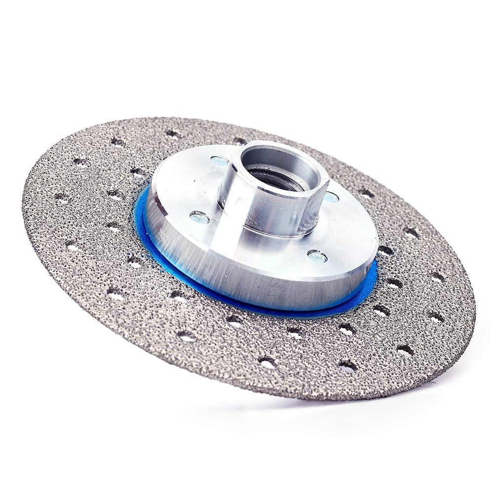 Hoja de sierra de la teja de la porcelana de la hoja de pulido del azulejo de 4 pulgadas con el árbol 5/8"-11 para cortar y moler las baldosas de mármol del granito