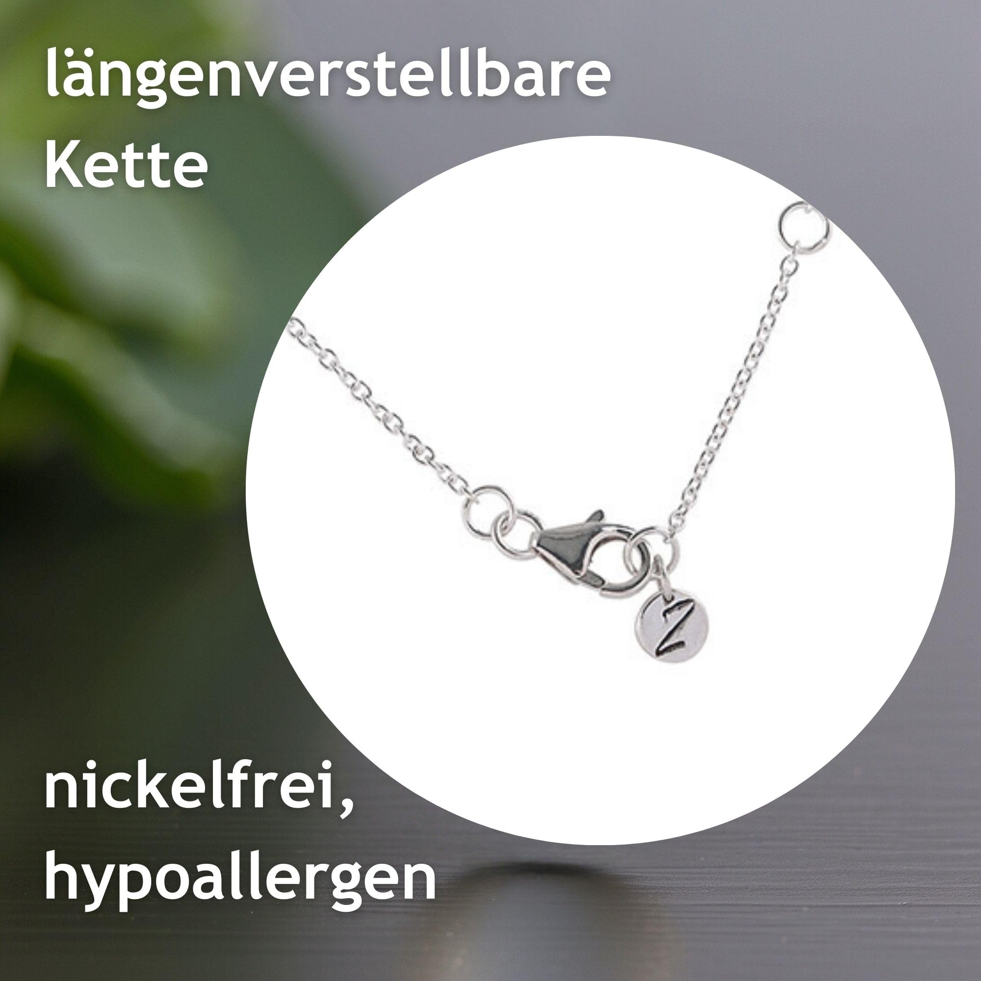 Mondstein Halskette Damen aus reinem 925 Sterling Silber - Echter Mondstein Edelstein Schmuck - Frauen Halskette in Tropfenform