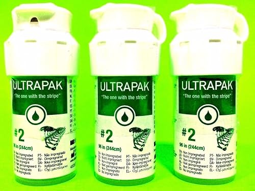 3x ultrapak Dental retracción gingival Knitted Cord Tamaño 2ultradent 9335