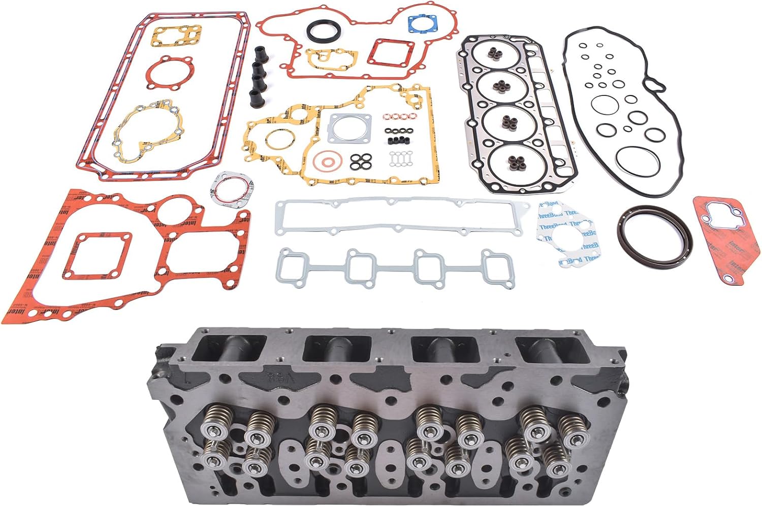4TNV98 4TNV98T Engine Cylinder Head & Gasket Kit Replacement for Yanmar Excavator Parts