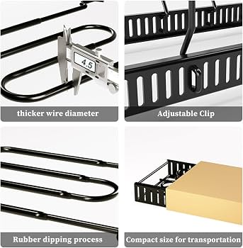 Organizer Per Coperchi E Posate Da Cucina Con Vassoio Antigoccia, Acciaio Inox E PP, Compatto E Antiscivolo