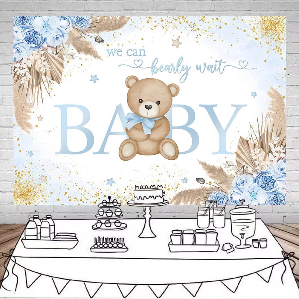 Avezano Toile De Fond Pour Fête Prénatale - Motif Ours Bohème